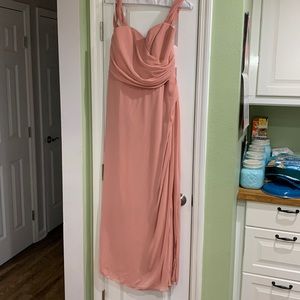 After Six Chiffon Gown in Desert Rose